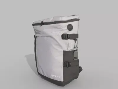 Travel bag Low-poly 3D model