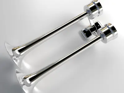 Duplex Trumpet Airhorn 3D model