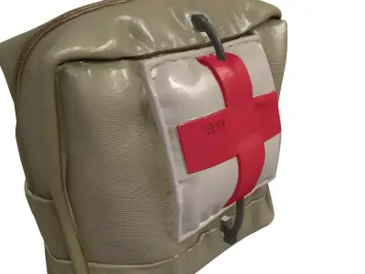 Tactical First Aid Pouch 3D model