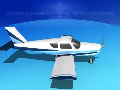 Socata TB-20 Trinidad V09 3D model