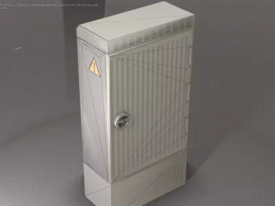 Electrical Distribution Cabinet 169 Low-poly 3D model
