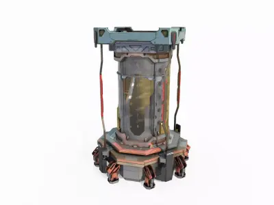 Future Sci Fi Medical Cans 3D model