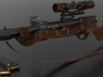 MP 35 Weapon Fps -Tps Low-poly 3D model
