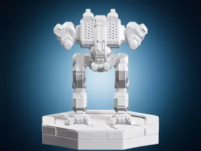 Heavy Assault Miniature Robot 3D print model