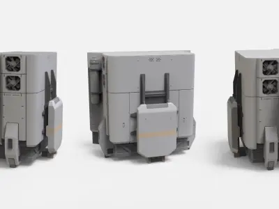 sci-fi Architecture kitbash 38 3D model