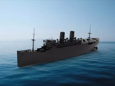 Troopship 3D model