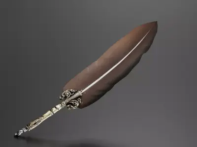 Feather Pen 3D print model