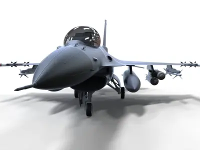 F-16 Fighting Falcon Free low-poly 3D model