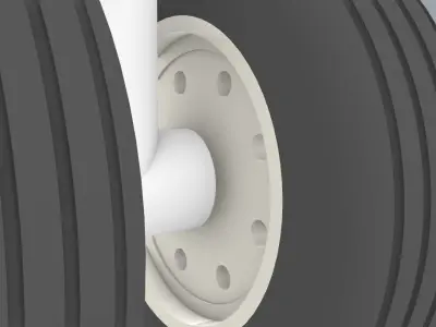 Sea King Wheels Low-poly 3D model