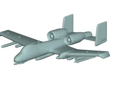 Fairchild Republic A-10 3D model
