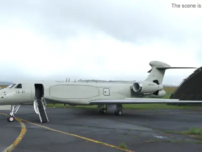 Gulfstream G550 CAEW 3D model