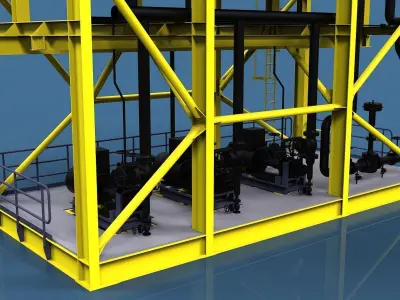 Condensate module Free 3D model