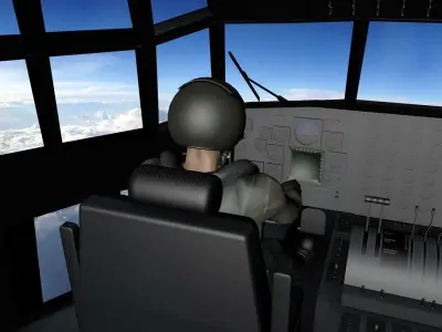 C-130 Hercules USAF 3D model