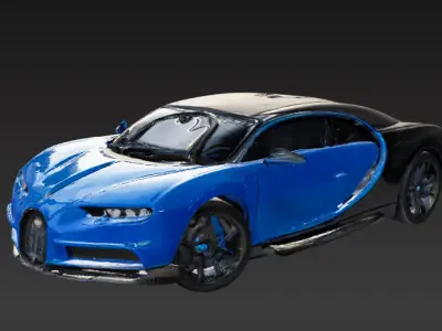 Bugatti Chiron 3D Model Free 3D print model