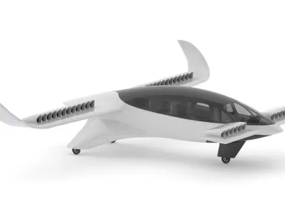 Lilium Jet Flying Taxi 3D model