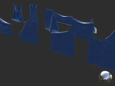 Tarp Assets 02 Low-poly 3D model