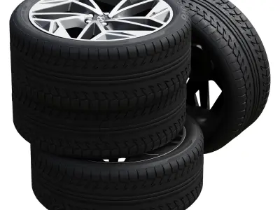 Hyundai wheels 3D model