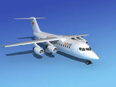 BAe 146-200 Belle Air 3D model