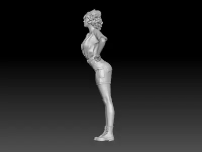 PIN UP NURSE 4 3D print model