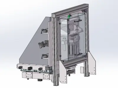 Tray loading mechanism 3D model