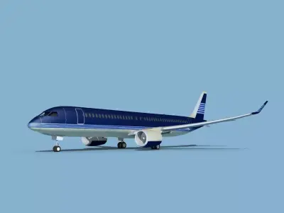 Airbus A220-300 Corporate 4 3D model