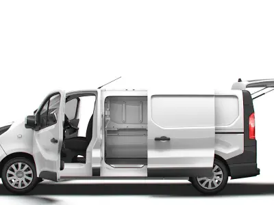 Fiat Talento Van L2H1 Tailgate HQInterior 2021 3D model