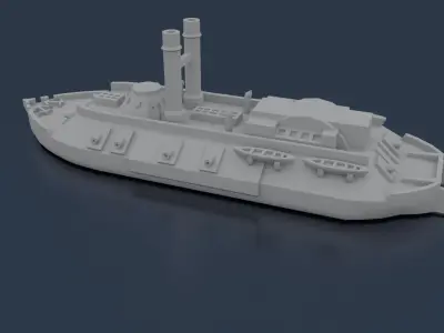 USS CAIRO 1861 3D print model