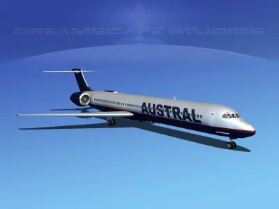 McDonnell Douglas MD-80 Austral 2 3D model