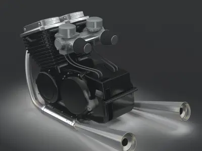 Motorcycle Engine 3D model