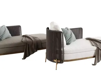 Sofa Outdoor Garden 2 3D model