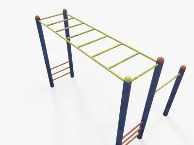 Monkey Bar Free low-poly 3D model
