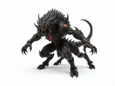 Alien Zyrax Void Stalker  Horror Creature STL 3D Printable  3D print model