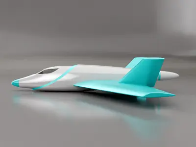Delta wing aircraft concept Free 3D print model