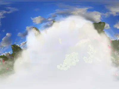 Forest traverses the wonders of primitive forests 3D model