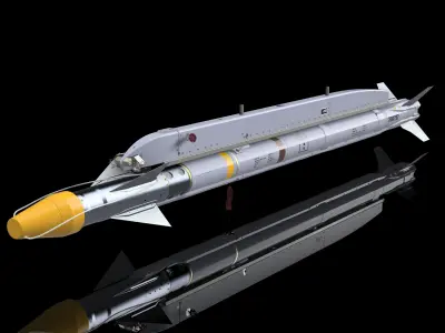 AIM-9X Sidewinder - Extreme Detail-Accuracy - 3D Print Ready 3D print model