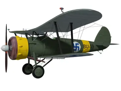 Bristol Bulldog Mk-IV 3D model