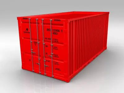 Container Low-poly 3D model