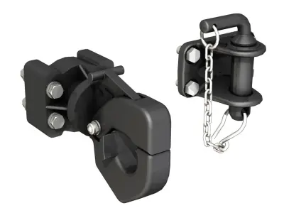 Trailer hitch - Tow eye 3D model