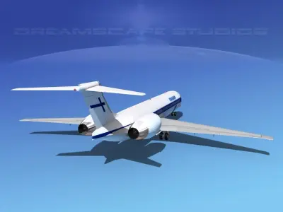 McDonnell Douglas MD-87 Finnair 3D model