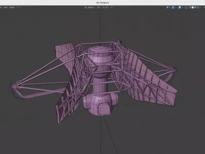 MR-320 Radar Low-poly 3D model
