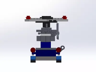 lego helicopter reverse engineer 3D print model