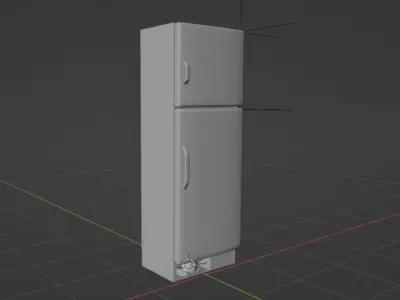 old fridge  Free low-poly 3D model
