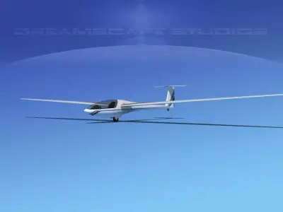 DG-400 17-Metre Motorglider V02 3D model