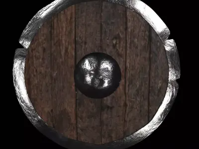 Viking style shield Free 3D model