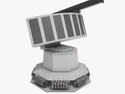 Rheinmetall Chaff decoy launcher 3D model