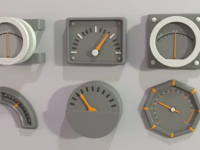 Industrial Kitbash - 2 - 105 pieces 3D model