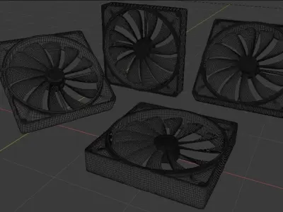 PC Fan 3D model