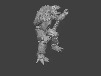 Mecha - 3D Printable Static Model 181x200x125 mm 3D print model