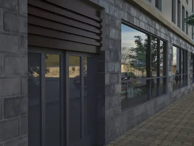 Apartment building 03 3D model