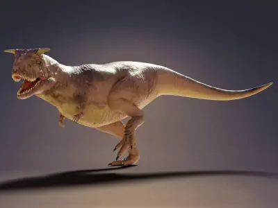 Carnotaurus tyrannosaurus rex Low-poly 3D model